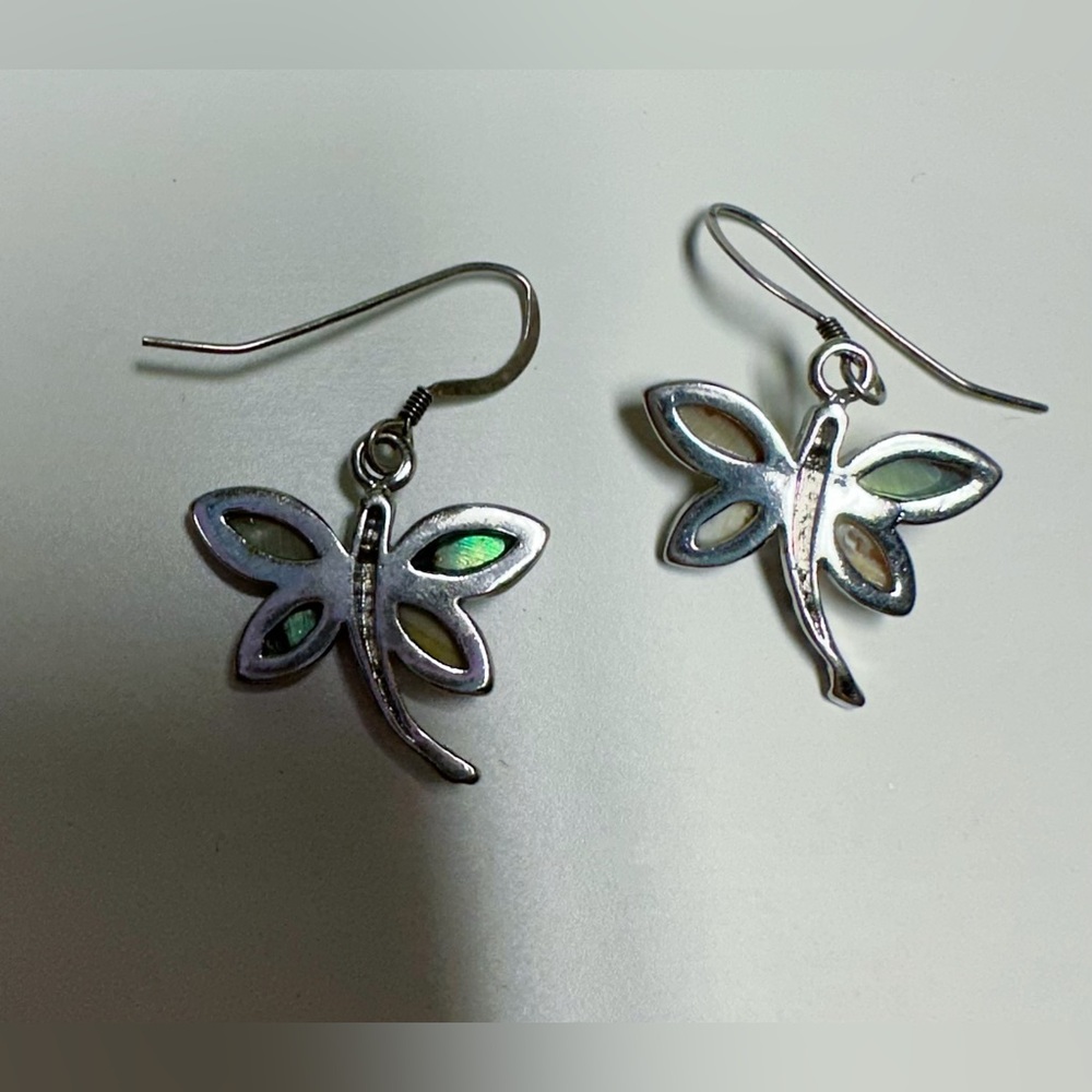 Abalone Shell Earrings - Picture 5 of 6